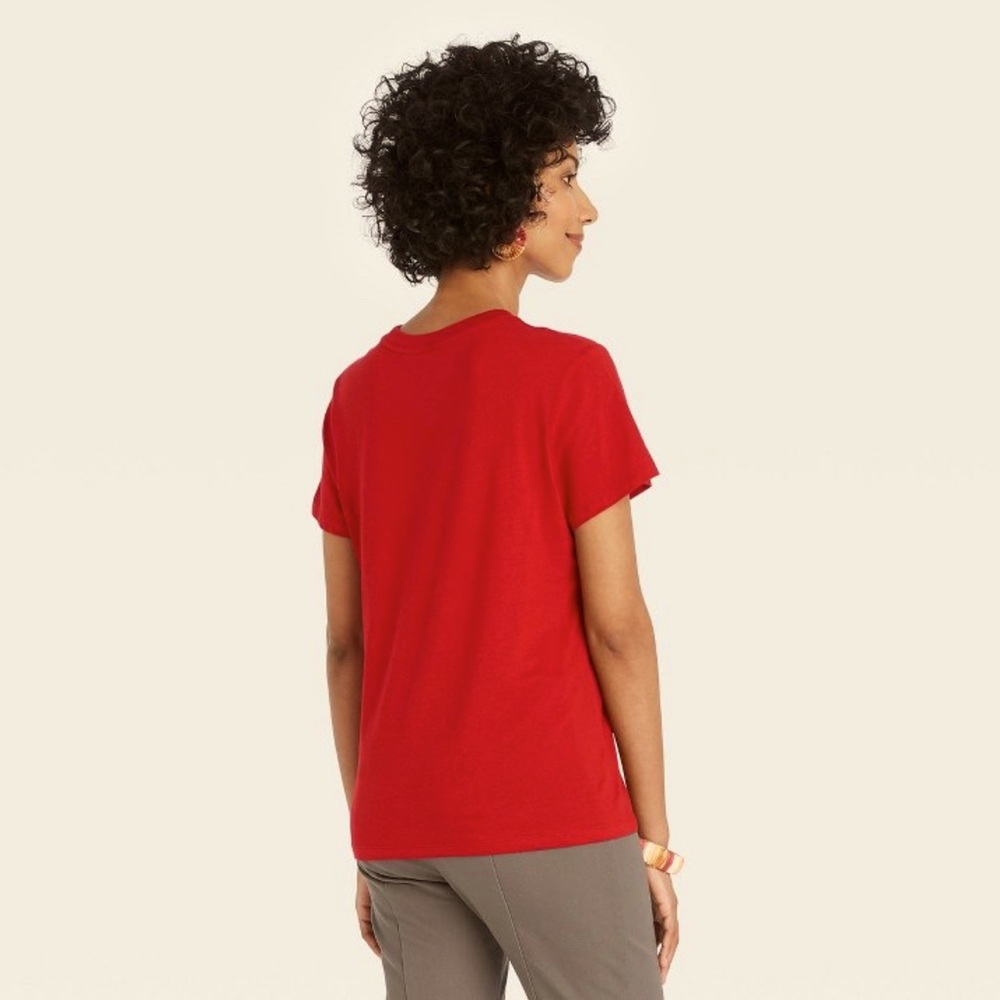 A New Day Womens T-Shirt Red Small